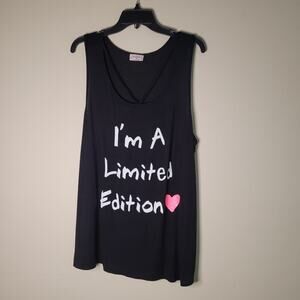 Gemstone Women's XL Black Tee: 'I'm A Limited Edition' Shirt